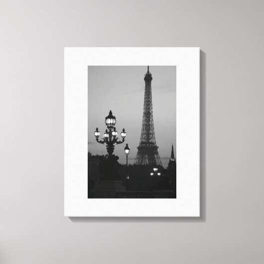 Eiffel Tower Paris Canvas Afdruk (Voorkant)