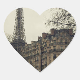 Eiffel Tower Paris City Building Architecture Hart Sticker