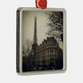 Eiffel Tower Paris City Building Architecture Metalen Ornament (Rechts)