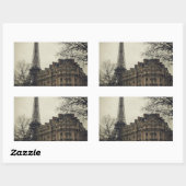 Eiffel Tower Paris City Building Architecture Rechthoekige Sticker (Vel)