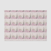 Eiffel Tower Paris Elegant Tissuepapier (Voorkant)