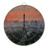Eiffel Tower Paris Europe Reis Dartbord (Voorkant)