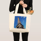 Eiffel Tower Paris Europe Reis Grote Tote Bag (Voorkant (product))