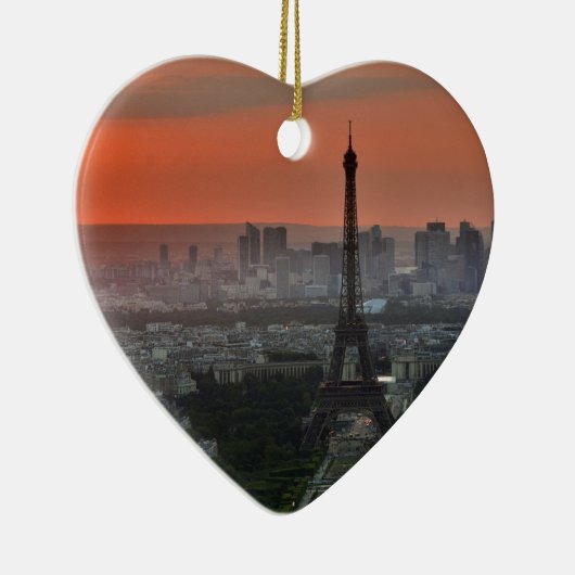 Eiffel Tower Paris Europe Reis Keramisch Ornament (Rechts)