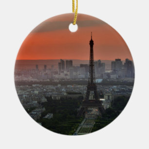 Eiffel Tower Paris Europe Reis Keramisch Ornament