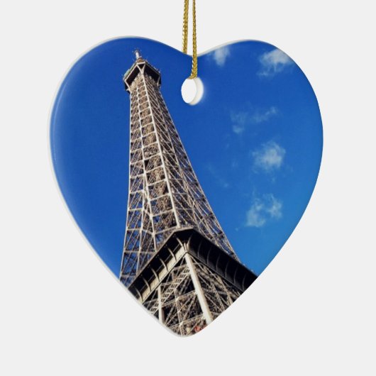 Eiffel Tower Paris Europe Reis Keramisch Ornament (Rechts)