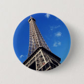 Eiffel Tower Paris Europe Reis Ronde Button 5,7 Cm (Voorkant)