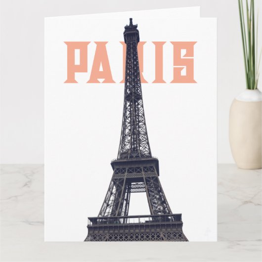  Eiffel Tower Paris Europe - reisfoto Kaart (Voorkant)