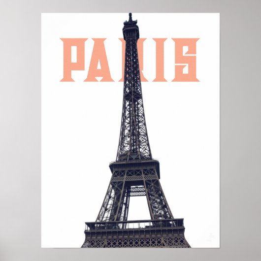 Eiffel Tower Paris Europe - reisfoto Poster (Voorkant)