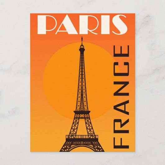 Eiffel Tower Paris Europe Reizen Briefkaart (Voorkant)