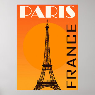 Eiffel Tower Paris Europe Reizen Poster
