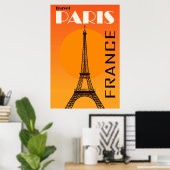 Eiffel Tower Paris Europe Reizen Poster (Thuiskantoor)