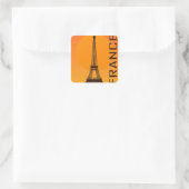 Eiffel Tower Paris Europe Reizen Vierkante Sticker (Tas)