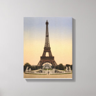 Eiffel Tower Paris, Exposition Universal 1900 Canvas Afdruk