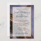 Eiffel Tower Paris France Destination Wedding Kaart (Voorkant)