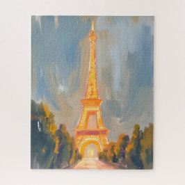 Eiffel Tower Paris France Watercolor Legpuzzel