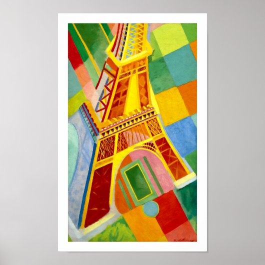 Eiffel Tower Paris, Francis van Robert Delaunay Poster (Voorkant)