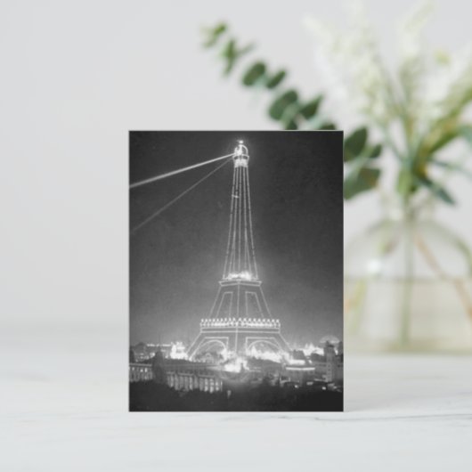 Eiffel Tower Paris Frankrijk 1900  Briefkaart (Staand voorkant)