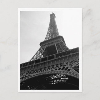 Eiffel Tower Paris Frankrijk b/w Briefkaart