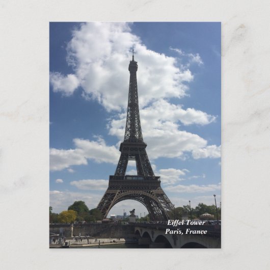 Eiffel Tower Paris Frankrijk Briefkaart (Voorkant)