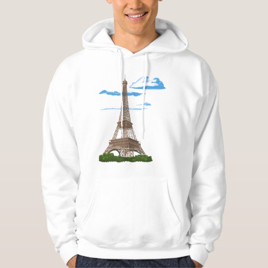 Eiffel Tower Paris Frankrijk Hoodie (Voorkant)