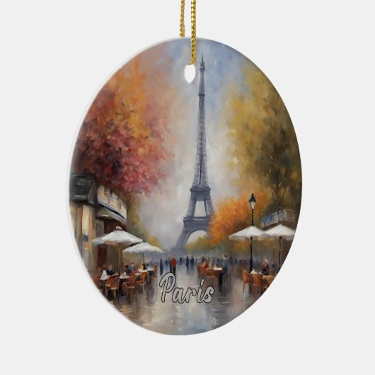 Eiffel Tower Paris Frankrijk Keramisch Ornament (Rechts)