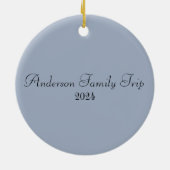 Eiffel Tower Paris Frankrijk Keramisch Ornament (Achterkant)