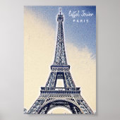 Eiffel Tower Paris Frankrijk Landmark Poster (Voorkant)