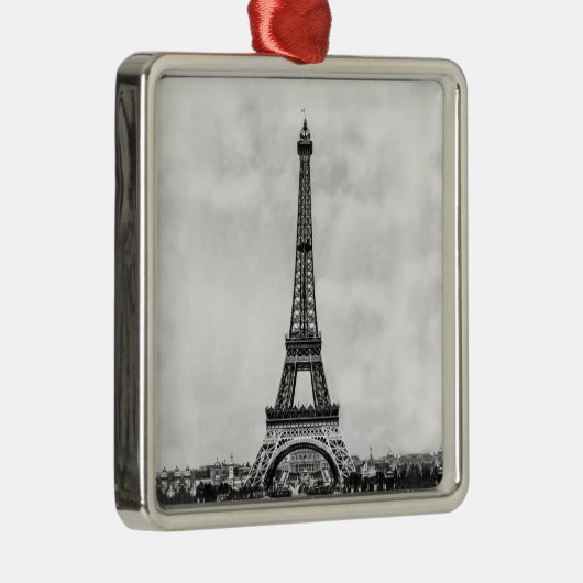 Eiffel Tower Paris Frankrijk Metalen Ornament (Rechts)