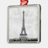 Eiffel Tower Paris Frankrijk Metalen Ornament (Links)