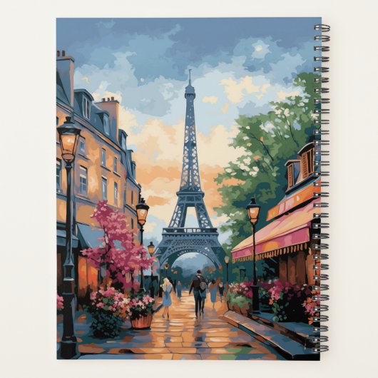Eiffel Tower Paris Frankrijk Planner (Achterkant)
