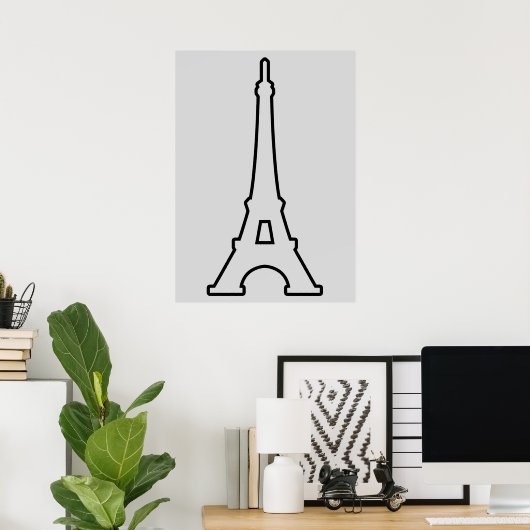 Eiffel Tower Paris Frankrijk Poster (Thuiskantoor)