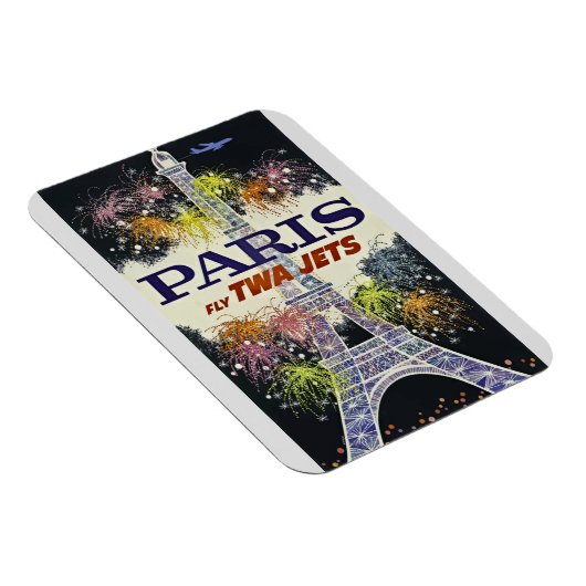 Eiffel Tower Paris Frankrijk Poster voor reizen Magneet (Rechterzijde)