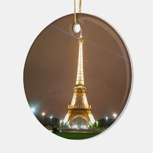 Eiffel Tower Paris Frankrijk - Rentetenavond Keramisch Ornament (Links)