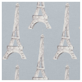 Eiffel Tower Paris Franse patroonstructuur Stof