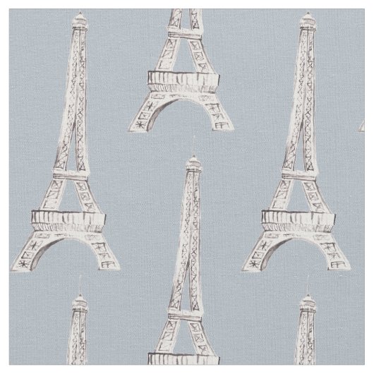 Eiffel Tower Paris Franse patroonstructuur Stof (Close Up)