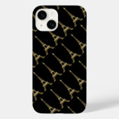 Eiffel Tower Paris Gedekte zwarte Hoesje-Mate iPho Case-Mate iPhone Case (Achterkant)