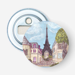Eiffel Tower Paris geïnspireerde flesopener Button Flesopener