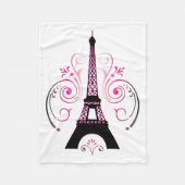 Eiffel Tower Paris gradiënt Swirl Design Fleece Deken (Voorkant)