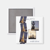 EIFFEL TOWER PARIS MAGNET (Recto/Verso)
