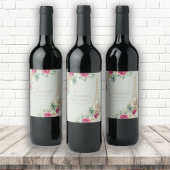 Eiffel Tower Paris Mint Green Vrijgezellenfeest Wijn Etiket