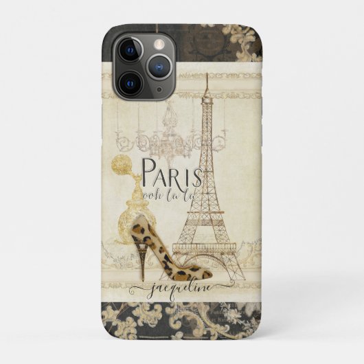 Eiffel Tower  Paris Mode Shoe Chandelier Case-Mate iPhone Case (Achterkant)