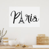 EIFFEL TOWER PARIS POSTER (Keuken)