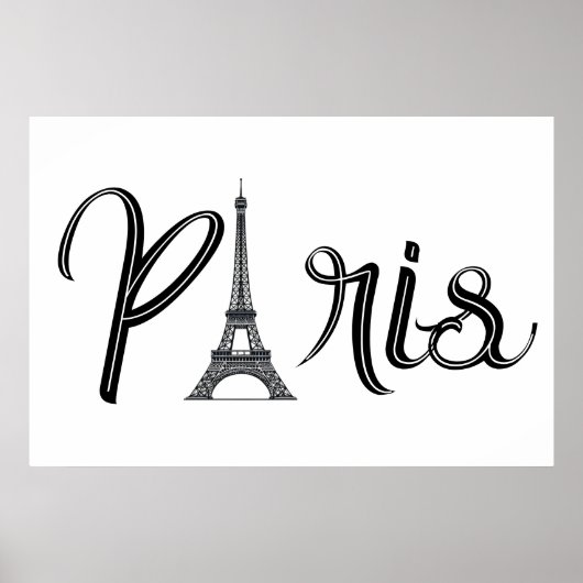 EIFFEL TOWER PARIS POSTER (Voorkant)
