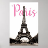 Eiffel Tower Paris Poster (Voorkant)