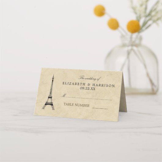 Eiffel Tower Paris Postmark Weddenschap (Voorkant)