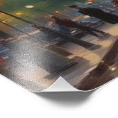 Eiffel Tower Paris Reis  Retro Art Foto Afdruk (Hoek)