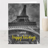Eiffel Tower Paris Reis  Retro Art Kaart (Voorkant)