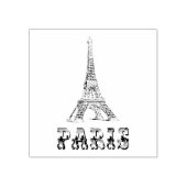 Eiffel Tower Paris Rubberstempel (Afrduk)
