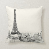 Eiffel Tower Paris Sierkussen Cityscape-schetsen